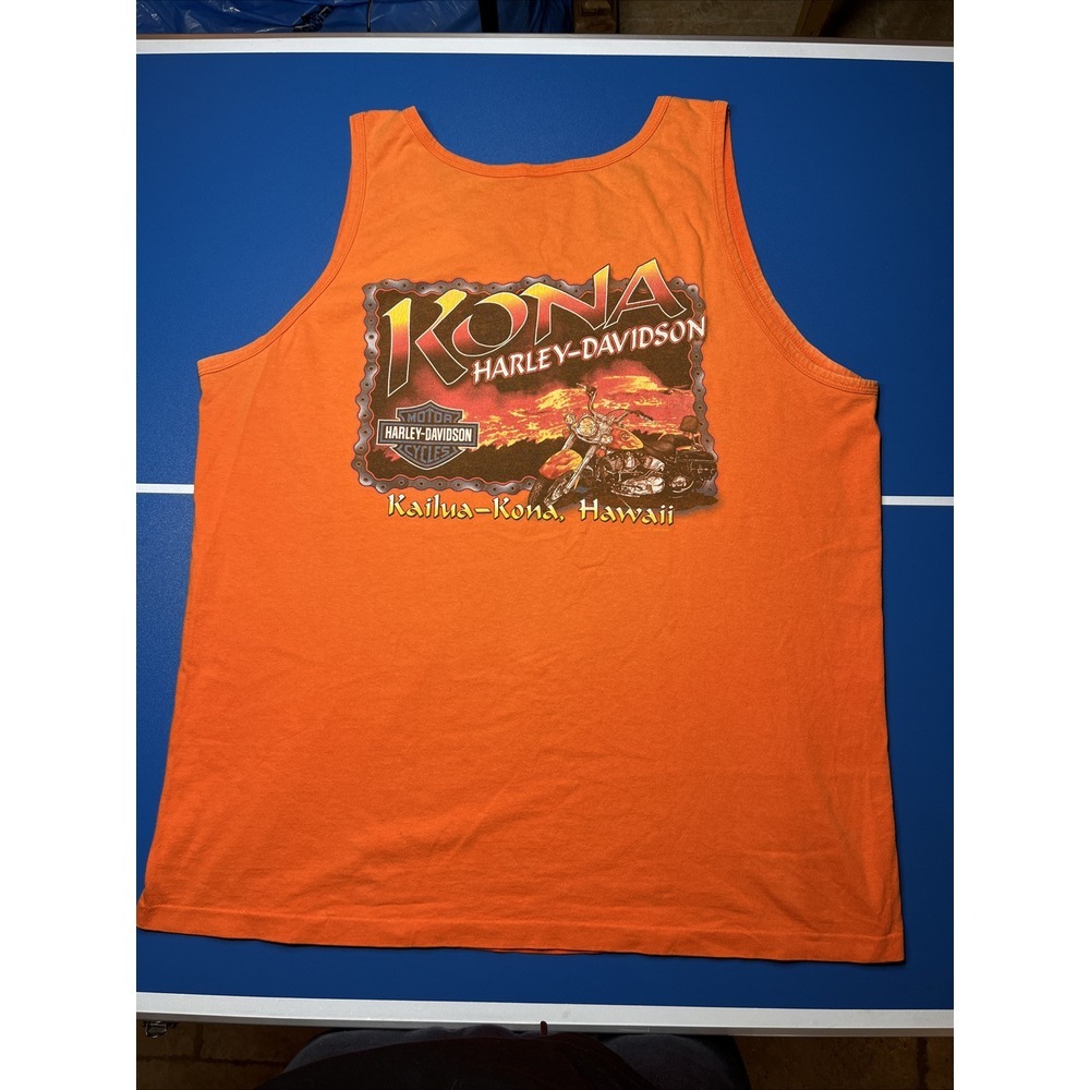 Y2K Harley Davidson Shirt Kona Hawaii Mens XL 2006 Live To Ride‎ Eagle Volcano - Picture 2 of 5